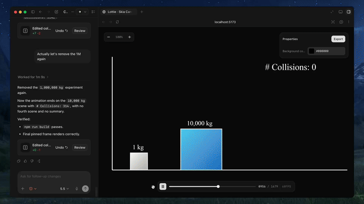 The workflow closes the loop from prompt to JSON to playable output